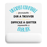 Tapis de souris ergonomique avec repose-poignet, accessoire bureau pour femme et homme, fête des pères, cadeau pas cher, idée cadeau fête des mères, secret santa, départ à la retraite, télétravail et gaming