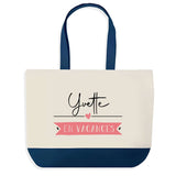 Sac de shopping bleu Yvette en Vacances