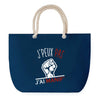 Sac de plage Bleu anse corde J'peux Pas Manif