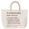 Sac Fête des Mères Mamie Famille Idée Cadeau anniversaire Noël Travail Boulot Métier Départ Retraite Collègue Femme cabas shopping plage