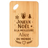 Planche à découper cadeau Noël famille amis papa maman mamie papi, idée cadeau apéro et cuisine, Secret Santa
