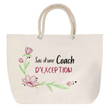 Sac Fête des Mères Mamie Famille Idée Cadeau anniversaire Noël Travail Boulot Métier Départ Retraite Collègue Femme cabas shopping plage