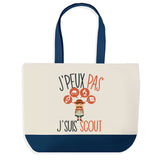 Sac de shopping bleu J'peux pas Scout Scoutisme