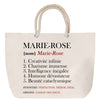 Sac Fête des Mères Mamie Famille Idée Cadeau anniversaire Noël Travail Boulot Métier Départ Retraite Collègue Femme cabas shopping plage