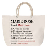 Sac Fête des Mères Mamie Famille Idée Cadeau anniversaire Noël Travail Boulot Métier Départ Retraite Collègue Femme cabas shopping plage
