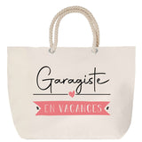 Sac Fête des Mères Mamie Famille Idée Cadeau anniversaire Noël Travail Boulot Métier Départ Retraite Collègue Femme cabas shopping plage