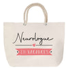 Sac Fête des Mères Mamie Famille Idée Cadeau anniversaire Noël Travail Boulot Métier Départ Retraite Collègue Femme cabas shopping plage