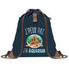 sac a dos bleu coton recycle avec pochette idee cadeau originale pour collegue ami prof ou membre de la famille cadeau mixte noel anniversaire secret santa ou depart au travail sac leger pratique et ecologique design breton moderne