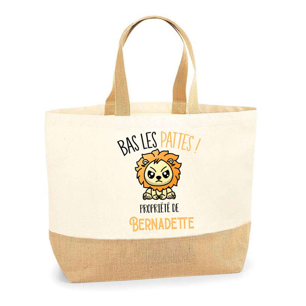 Sac Jute Fête des Mères Fêtes des Pères Mamie Papi Famille Idée Cadeau anniversaire Noël Travail Boulot Métier Départ Retraite Collègue Femme Homme