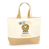 Sac Jute Fête des Mères Fêtes des Pères Mamie Papi Famille Idée Cadeau anniversaire Noël Travail Boulot Métier Départ Retraite Collègue Femme Homme