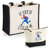 Cabas homme ou femme sac plage ou shopping tote bag pochette trousse Idée cadeau original pour anniversaire Noël travail départ retraite collègue famille fete des mères fetes des pères papa maman mamie papi