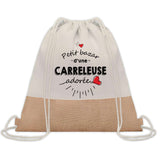 Sac Fête des Mères Mamie Maman Cadeau anniversaire Noël Travail Métier Départ Retraite Collègue Femme cabas shopping plage