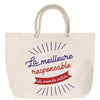Sac Fête des Mères Mamie Famille Idée Cadeau anniversaire Noël Travail Boulot Métier Départ Retraite Collègue Femme cabas shopping plage