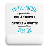 Tapis de souris ergonomique avec repose-poignet, accessoire bureau pour femme et homme, fête des pères, cadeau pas cher, idée cadeau fête des mères, secret santa, départ à la retraite, télétravail et gaming