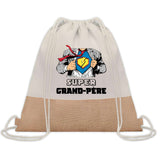 Sac Fête des Pères Papi Papa Cadeau anniversaire Noël Travail Boulot Métier Départ Retraite Collègue Homme cabas shopping plage