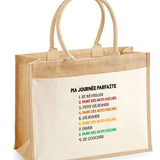 Sac Fête des Mères Fete des Pères Papi Mamie Famille Cadeau anniversaire Noël Travail Boulot Métier Retraite Collègue Femme Homme Cabas