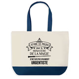 Sac de shopping bleu Urgentiste Ministère de la Magie