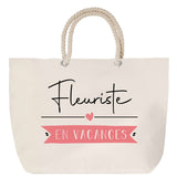Sac Fête des Mères Mamie Famille Idée Cadeau anniversaire Noël Travail Boulot Métier Départ Retraite Collègue Femme cabas shopping plage