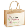Sac Fête des Mères Mamie MAman Soeur Femme Famille Idée Cadeau anniversaire Noël Travail Boulot Métier Départ Retraite Collègue Femme cabas shopping plage