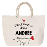 Sac Fête des Mères Mamie Famille Idée Cadeau anniversaire Noël Travail Boulot Métier Départ Retraite Collègue Femme cabas shopping plage