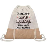 Sac Fête des Mères Mamie Maman Cadeau anniversaire Noël Travail Métier Départ Retraite Collègue Femme cabas shopping plage