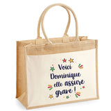 Sac Fête des Mères Mamie Famille Idée Cadeau anniversaire Noël Travail Boulot Métier Départ Retraite Collègue Femme cabas shopping plage