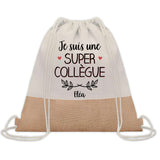 Sac Fête des Mères Mamie Maman Cadeau anniversaire Noël Travail Métier Départ Retraite Collègue Femme cabas shopping plage