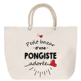 Sac Fête des Mères Mamie Famille Idée Cadeau anniversaire Noël Travail Boulot Métier Départ Retraite Collègue Femme cabas shopping plage