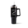 Mug isotherme Noir Aviron J'peux pas