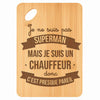 Planche bambou gravée personnalisée homme idée cadeau Fête des Pères apéro 30×20 prénom cuisine plateau fromage anniversaire noel papa papi 