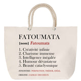 Sac Fête des Mères Mamie Famille Idée Cadeau anniversaire Noël Travail Boulot Métier Départ Retraite Collègue Femme cabas shopping plage