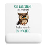 Tapis de souris ergonomique avec repose-poignet, accessoire bureau pour femme et homme, fête des pères, cadeau pas cher, idée cadeau fête des mères, secret santa, départ à la retraite, télétravail et gaming