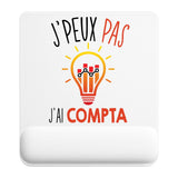 Tapis de souris ergonomique avec repose-poignet, accessoire bureau pour femme et homme, fête des pères, cadeau pas cher, idée cadeau fête des mères, secret santa, départ à la retraite, télétravail et gaming