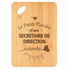 Planche bambou gravée personnalisée femme idée cadeau Fête des Mères apéro 30×20 prénom cuisine plateau fromage anniversaire noel maman mamie