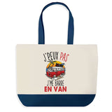 Sac de shopping bleu J'peux pas Van