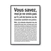 Affiche femme Auxiliaire de Justice Bonne ou mauvaise - Planetee