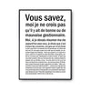 Affiche femme Gestionnaire Bonne ou mauvaise - Planetee