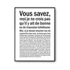 Affiche femme Toiletteuse Bonne ou mauvaise - Planetee