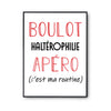 Affiche Haltérophilie C'est ma Routine - Planetee