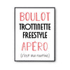 Affiche Trottinette Freestyle C'est ma Routine - Planetee