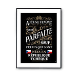 Affiche République Tchèque Femme Parfaite