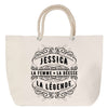 Sac Fête des Mères Mamie Famille Idée Cadeau anniversaire Noël Travail Boulot Métier Départ Retraite Collègue Femme cabas shopping plage