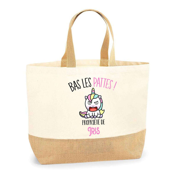 Sac Jute Fête des Mères Fêtes des Pères Mamie Papi Famille Idée Cadeau anniversaire Noël Travail Boulot Métier Départ Retraite Collègue Femme Homme