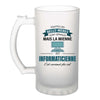 Chope de bière personnalisé, idée cadeau pour maman, femme ou collègue. Parfait pour Noël, anniversaire, fête des mères ou Secret Santa.