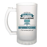 Chope de bière personnalisé, idée cadeau pour maman, femme ou collègue. Parfait pour Noël, anniversaire, fête des mères ou Secret Santa.