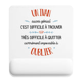 Tapis de souris ergonomique avec repose-poignet, accessoire bureau pour femme et homme, fête des pères, cadeau pas cher, idée cadeau fête des mères, secret santa, départ à la retraite, télétravail et gaming