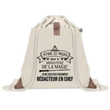Sac à dos avec pochette Rédacteur en Chef Ministère de la Magie