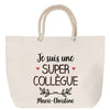 Sac Fête des Mères Mamie Famille Idée Cadeau anniversaire Noël Travail Boulot Métier Départ Retraite Collègue Femme cabas shopping plage