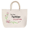 Sac Fête des Mères Mamie Famille Idée Cadeau anniversaire Noël Travail Boulot Métier Départ Retraite Collègue Femme cabas shopping plage