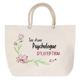 Sac Fête des Mères Mamie Famille Idée Cadeau anniversaire Noël Travail Boulot Métier Départ Retraite Collègue Femme cabas shopping plage